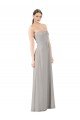 Twisted Strapless Sweetheart Neckline Long Chiffon Bridesmaid Dress Bristol
