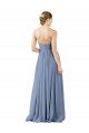 Deep Sweetheart Neckline Open Back Long Chiffon Bridesmaid Dress Bristol