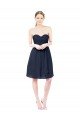 Sweetheart Cocktail Knee Length Chiffon Cocktail Bridesmaid Dress Open Back Bristol