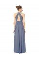 Long Chiffon High-Neck Sleeveless Bridesmaid Dress Bristol