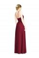 Halter Neck Open Back Draped Chiffon Bridesmaid Dress Bristol