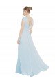 Chiffon Bridsmaids Dress with V-Neckline and Tie V Back Bristol