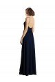 Simple Chiffon Bridesmaid Dress with Deep V-Neckline Bristol