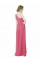 One Shoulder Chiffon Bridesmaid Dress with Asymmetrical Ruched Bodice Bristol