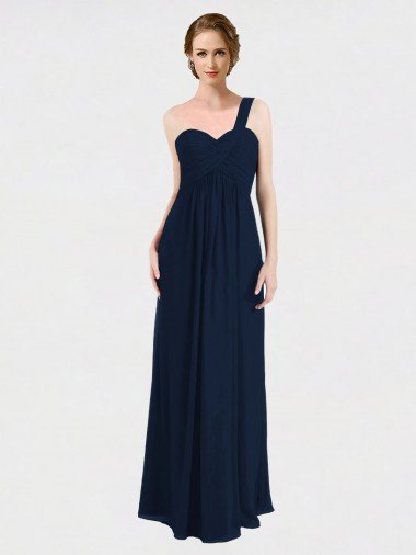 Full Length Long Chiffon Bridesmaid Gown with Sweetheart Neckline Bristol