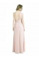 Full Length Chiffon Bridesmaid Dress with One Wide Shoulder Strap Bristol