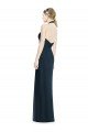 V-Neck Halter Chiffon Bridesmaid Dress with Side Front Slit Bristol