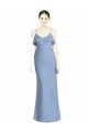 Deep Open Back Long Chiffon V-Neck Bridesmaid Dress Bristol