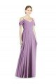 Off the Shoulder Open Cowl-Back Maxi Bridesmaid Dress Bristol