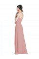 Daped A-Line Chiffon Bridesmaid Dress with Pleated Sweetheart Bodice Bristol