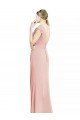 Chiffon Cap Sleeves Long Bridesmaid Dress with Keyhole Bristol