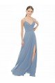 Sexy Chiffon Bridesmaid Dress with V-Neck Lace Bodice Bristol