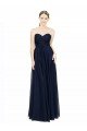 Strapless Sweetheart Long Chiffon Bridesmaid Dress Low Back Bristol