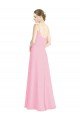Spaghetti Straps A-Line Chiffon Bridesmaid Dress Low Back Bristol