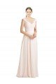 Sweetheart A-Line Chiffon Bridesmaid Dress with Ruched Lace Bodice Bristol