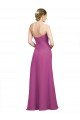 Sweetheart Neckline Pleated Chiffon Bridesmaid Dress with Low Back Bristol