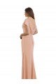 Cap Sleeves Long Chiffon Bridesmaid Dress / Prom Dress with Low V-Back Bristol