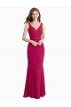 V-Neck Mermaid Chiffon Bridesmaid Dress / Prom Dress with V-Back and Belt Bristol