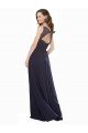 Elegant Chiffon Bridesmaid Dress with V-Neck Lace Bodice Bristol