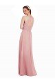 Chiffon Bridesmaids Dress with Draped Bodice and Keyhole Back Bristol