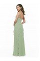 Chiffon Bridesmaid Dress with Ruffles and Draping Bristol
