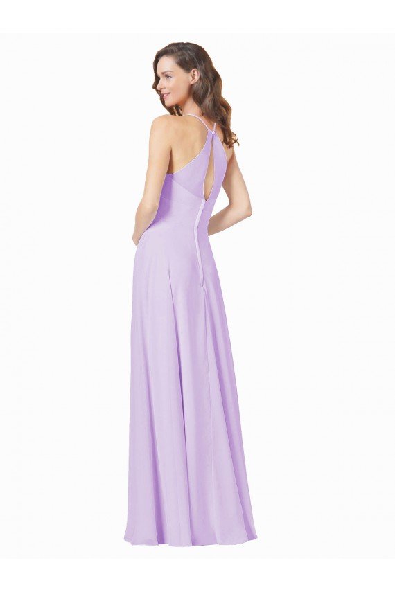 Simple Chiffon Bridesmaid Dress with Pocket Bristol