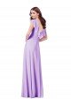 Flutter Sleeves V-Neck Chiffon Bridesmaid Dress Bristol