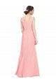 Luxe Chiffon Bridesmaid Dress with Shoulder Tip Gathered Bodice Bristol