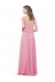 Spaghetti Strap Chiffon Bridesmaids Dress with Ruffle Overlay Bristol