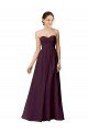 Strapless Chiffon Bridesmaid Dress with Criss Cross Shirred Bodice Bristol
