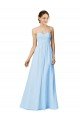 Strapless Chiffon Bridesmaid Dress with Criss Cross Shirred Bodice Bristol