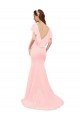 Fit and Flare Chiffon Bridesmaid Dress with V-Neck and Flutter Sleeves Bristol