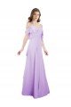 Chiffon Bridesmaid Dress with Draped Sweetheart Bodice and Off The Shoulder Flounces Bristol