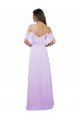 Chiffon Bridesmaid Dress with Draped Sweetheart Bodice and Off The Shoulder Flounces Bristol