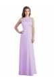 Sweetheart Long Chiffon Bridesmaid Dress with Halter Straps Bristol