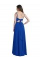 Draped High Low Chiffon Bridesmaid Dress with Cross Over Bodice Bristol