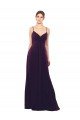 Floor Length A-Line Chiffon Bridesmaid Dress with Criss Cross Back Bristol
