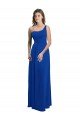 One Shoulder A-Line Chiffon Bridesmaid Dress with Pleated Bodice Bristol