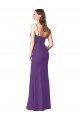 Strapless Chiffon Bridesmaid Dress with Pleated Wrap Bodice and Side Slit Bristol