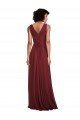 Sleeveless V-Neck Pleated Chiffon Bridesmaid Dress Bristol