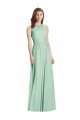 Cutout Open Back Shirred Halter Maxi Bridesmaid Dress Bristol