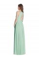 Cutout Open Back Shirred Halter Maxi Bridesmaid Dress Bristol