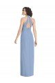 V-Neck Halter Back Straps Chiffon Formal Bridesmaid Dress Bristol