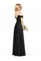 Cold-Shoulder V-Back Chiffon Maxi Bridesmaid Dress Bristol