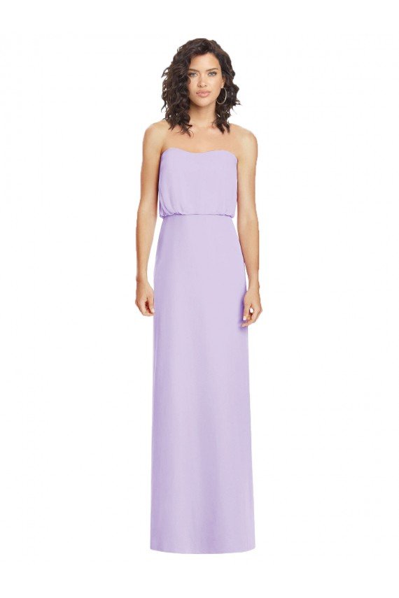 Full Length Lux Chiffon Blouson Bodice Bridesmaid Dress Bristol