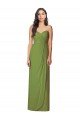 Side Front Slit Draped Strapless Chiffon Bridesmaid Dress Bristol