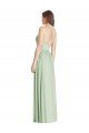 Criss Cross Strap Backless Maxi Long Chiffon Bridesmaid Dress Bristol