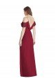 Ruffled Cold-Shoulder Chiffon Maxi Bridesmaid Dress Bristol
