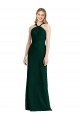 Sleek Full-Length Twist Halter Chiffon Bridesmaid Dress Bristol