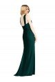 Sleek Full-Length Twist Halter Chiffon Bridesmaid Dress Bristol